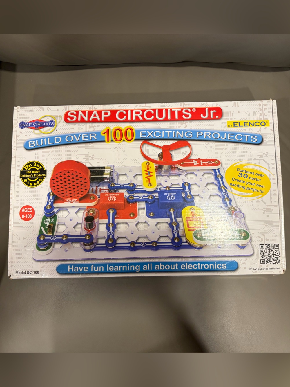 Snap Circuits Jr. Kids Electronics Kit - Blue & Red